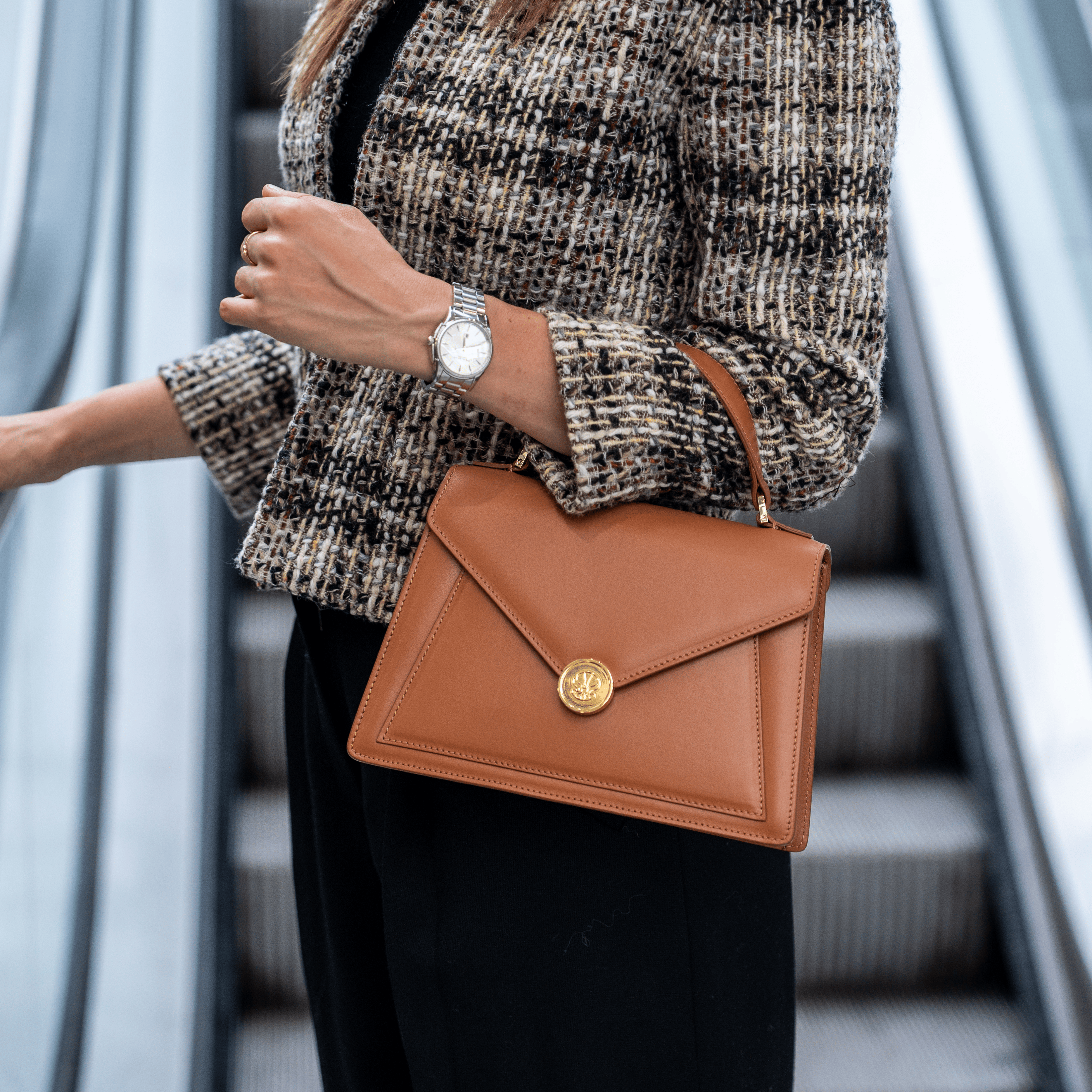 Borsa marrone in pelle Made in Italy
